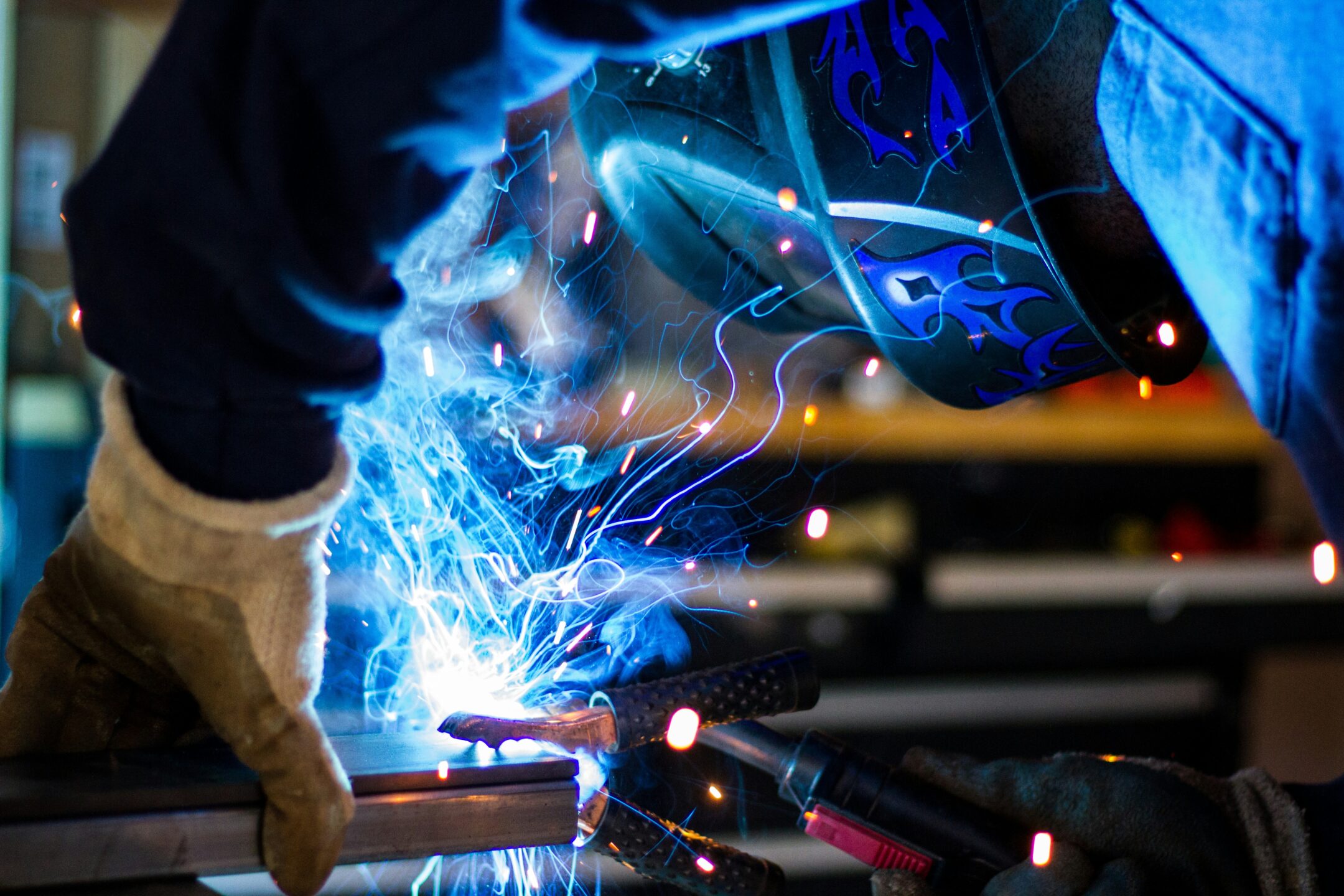 generic image of a person welding